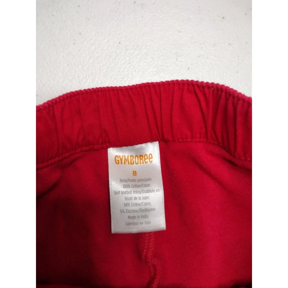 Gymboree Girls Watermelon Skort Red Green Ruffle Size 8 Fruit Print Skirt Shorts